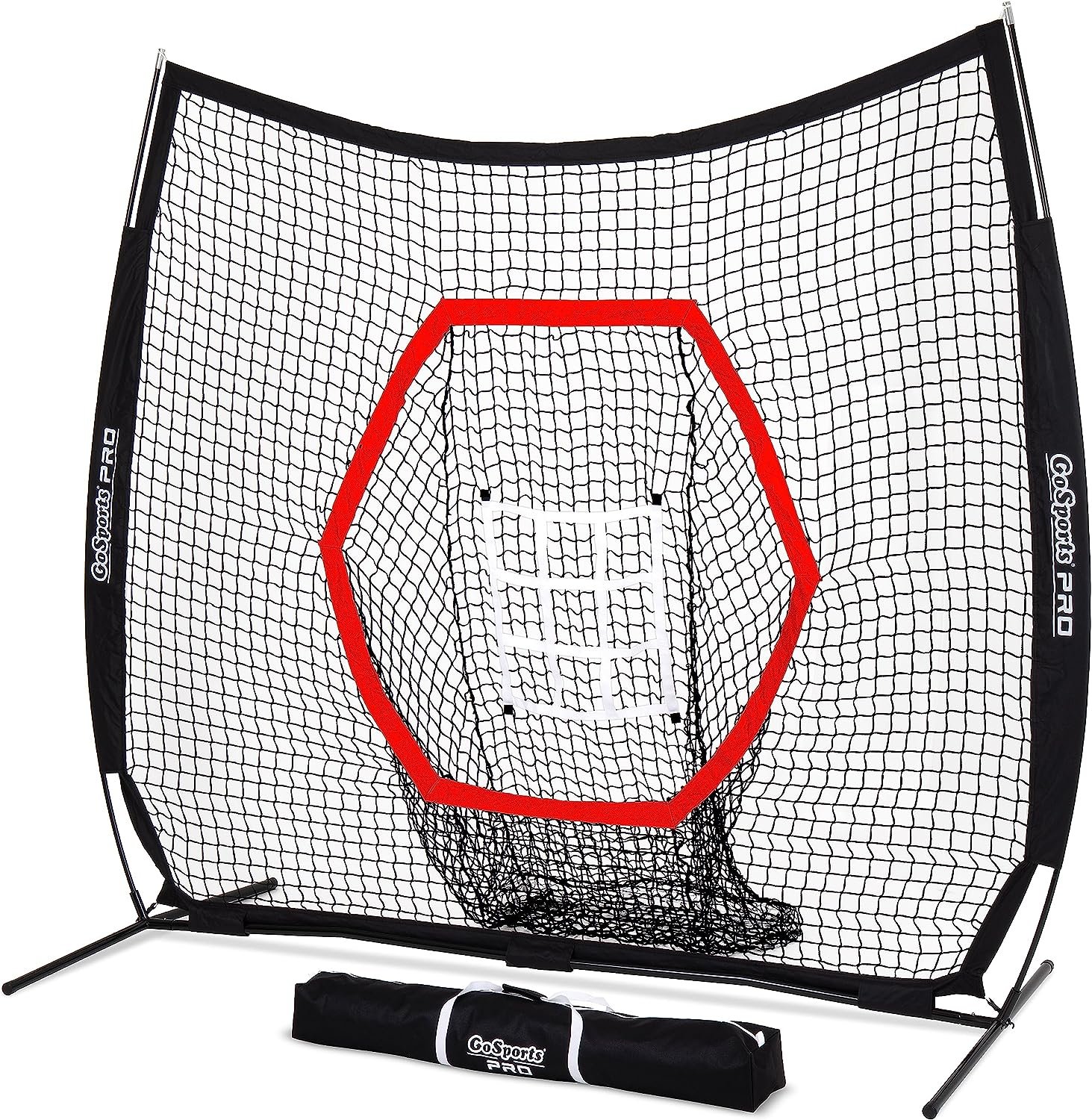 Zelus Practice Net Kit ZELUS 7x7ft Baseball Practice Net With